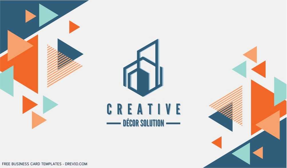 FREE Creative Geometric Business Card Template