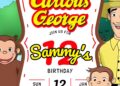 FREE Curious George Birthday Invitations