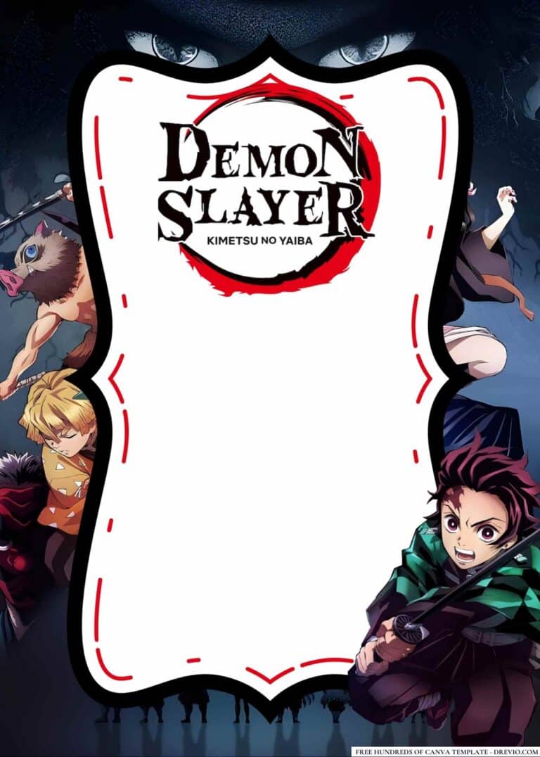 Tips to Host a Demon Slayer Birthday Bash with FREE Invitations ...