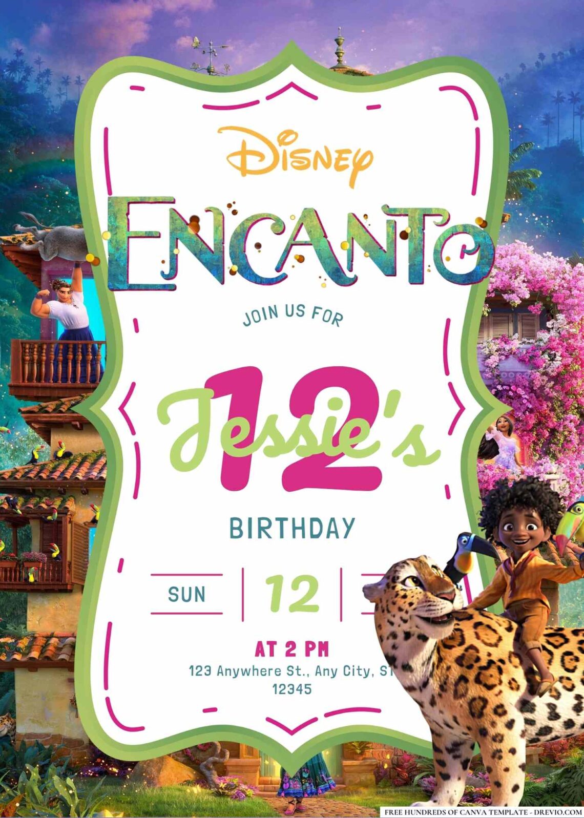 FREE Encanto Birthday Invitations