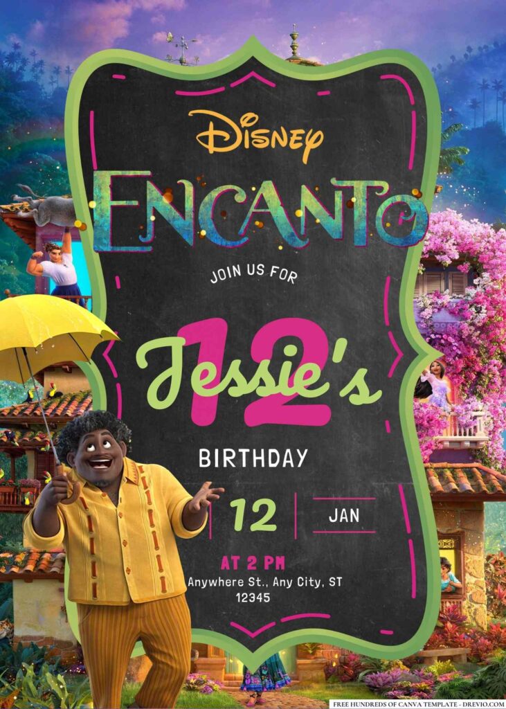 FREE Encanto Birthday Invitations