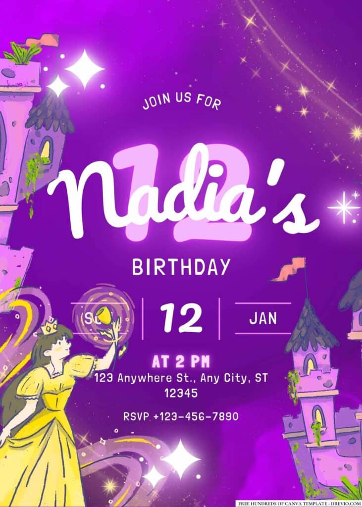 FREE Enchanted Fantasy Birthday Invitations