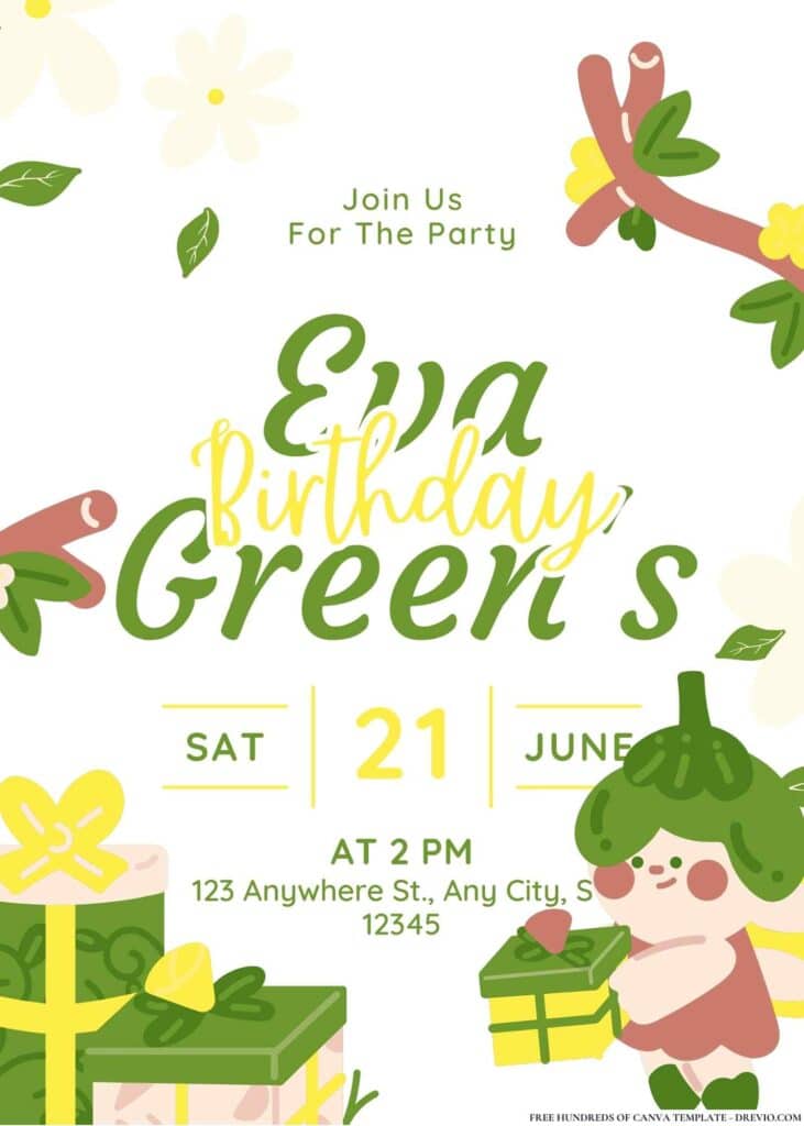 FREE Fairy Garden Party Birthday Invitations