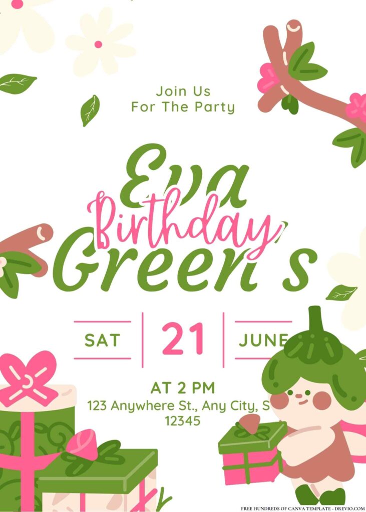 FREE Fairy Garden Party Birthday Invitations