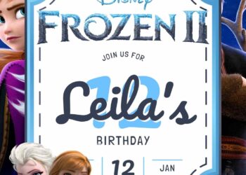 FREE Frozen 2 Birthday Invitations: