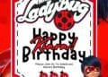 FREE Editable Ladybug Birthday Invitations