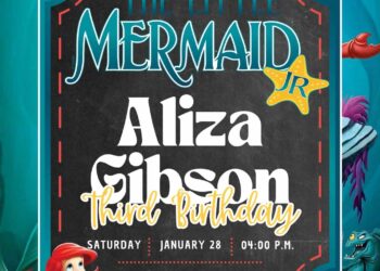 FREE Little Mermaid Invitations