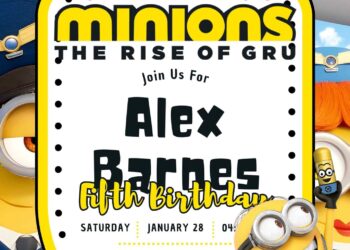 FREE Minions Birthday Invitations