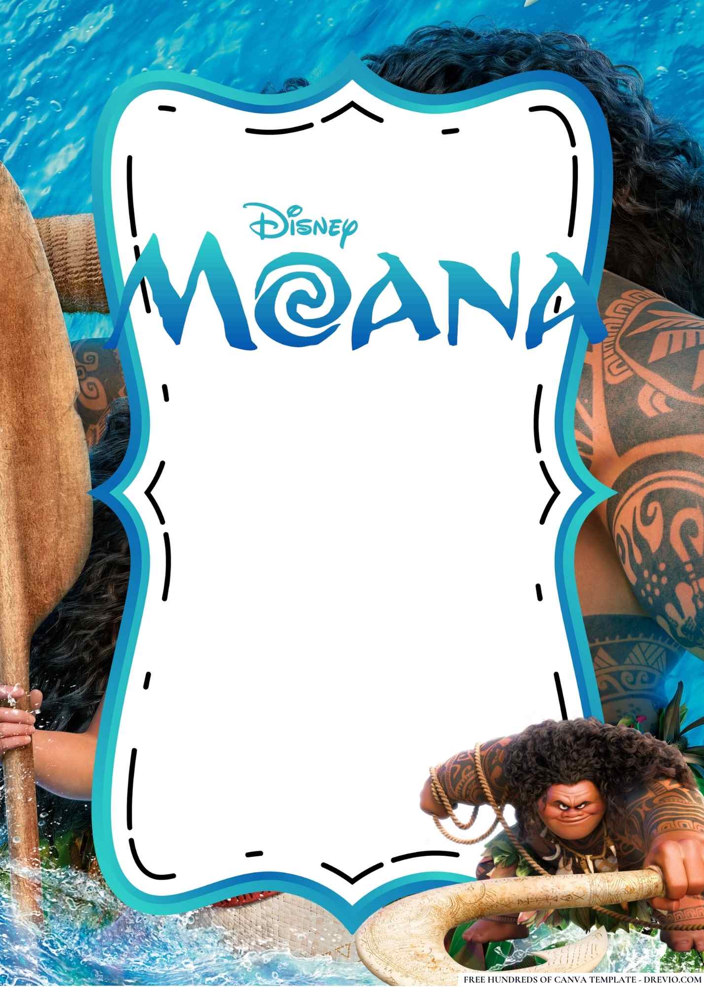 Tips to Host a Unforgettable Moana Birthday Bash with FREE Invitations ...