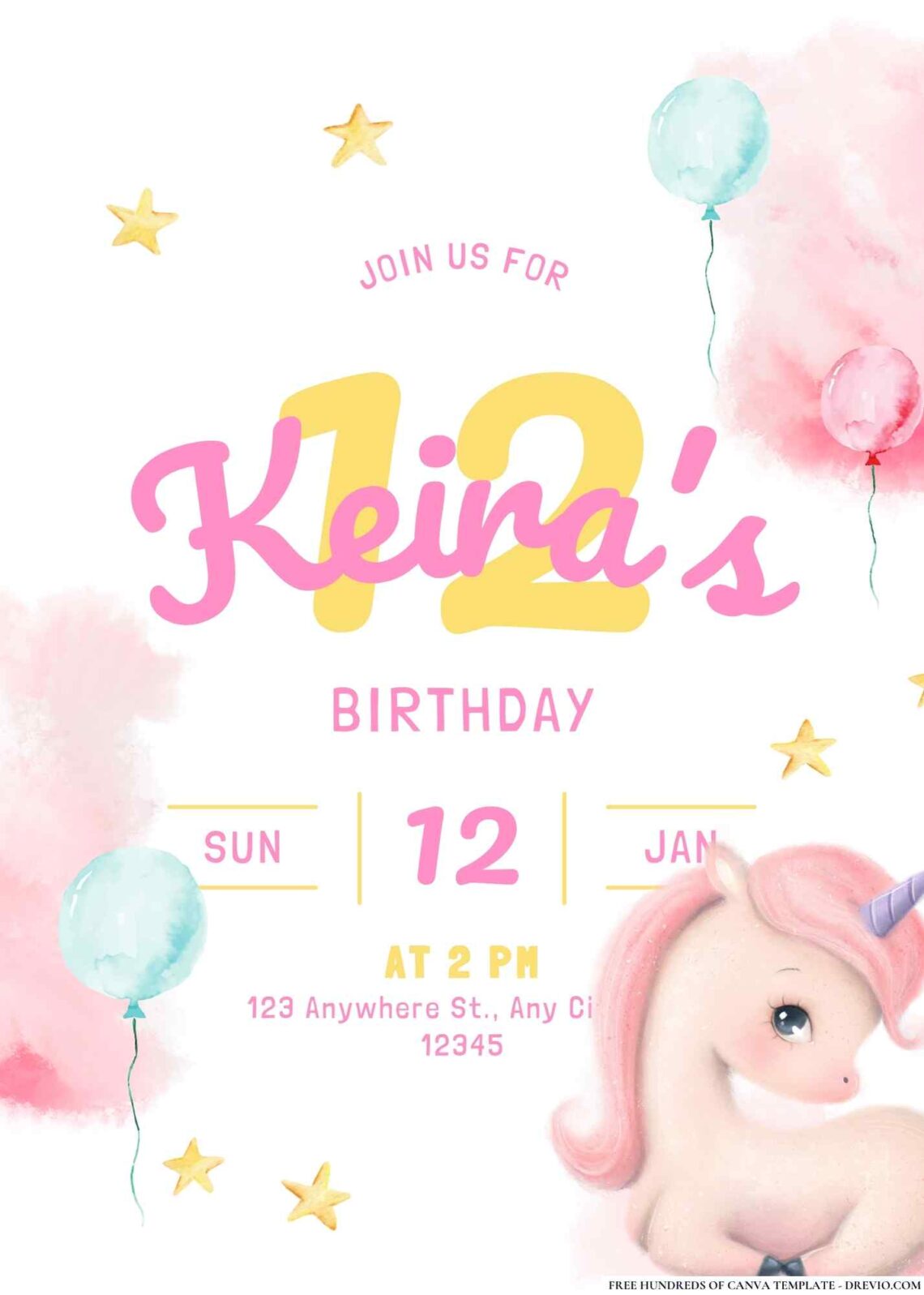 FREE My Little Pony Birthday Invitations