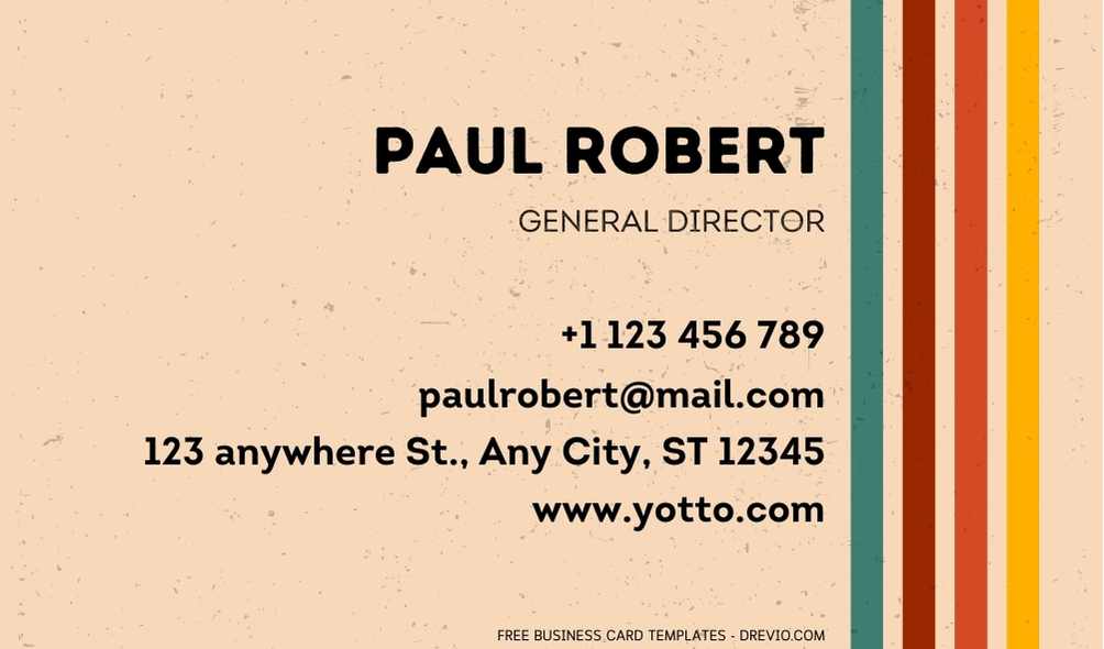 FREE Retro Vintage Business Card Template