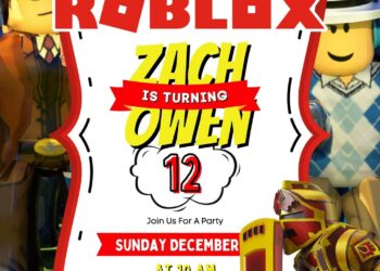 FREE Roblox Birthday Invitations
