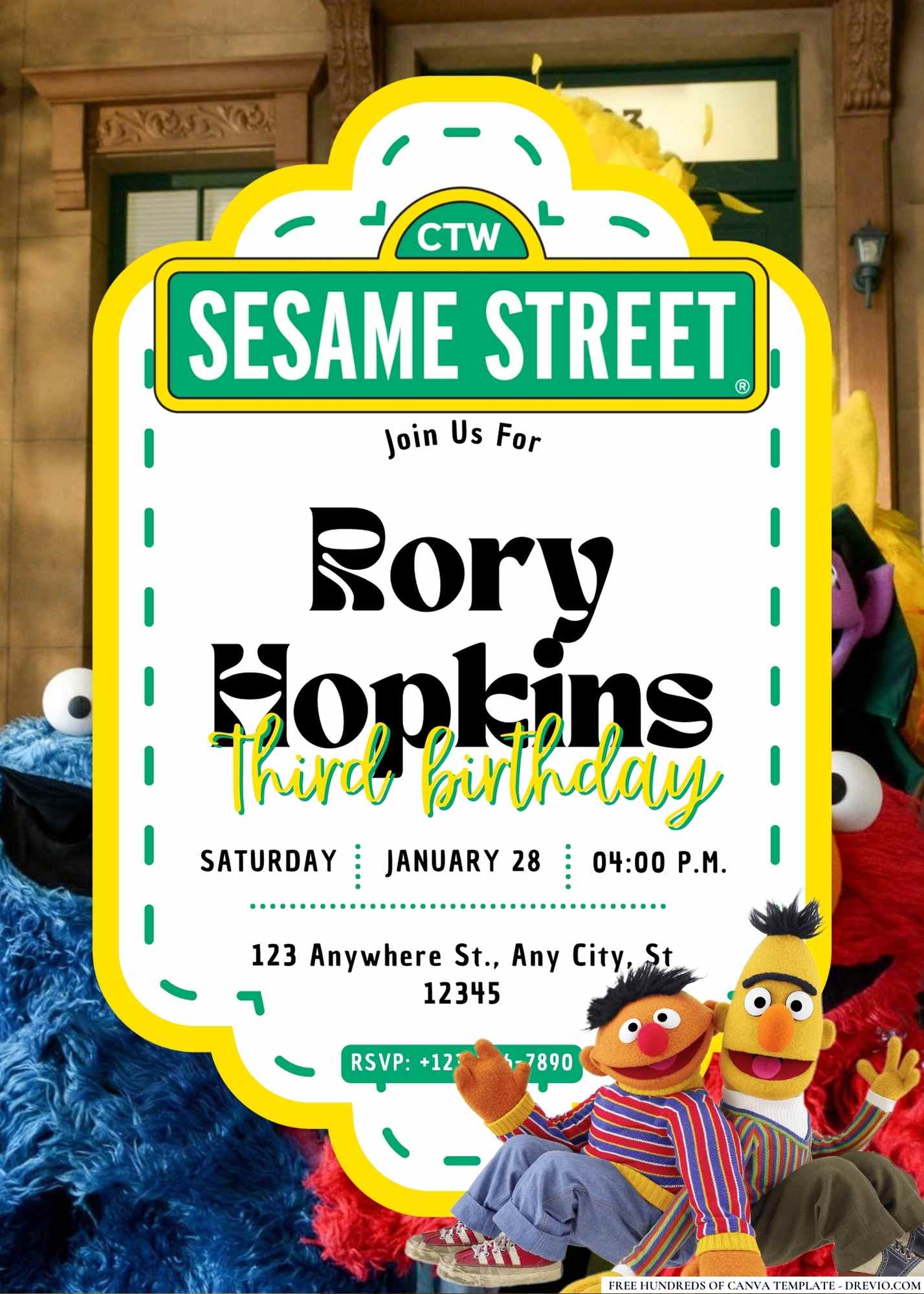 FREE-Sesame Street-Birthday-Canva-Templates (17) | Download Hundreds ...