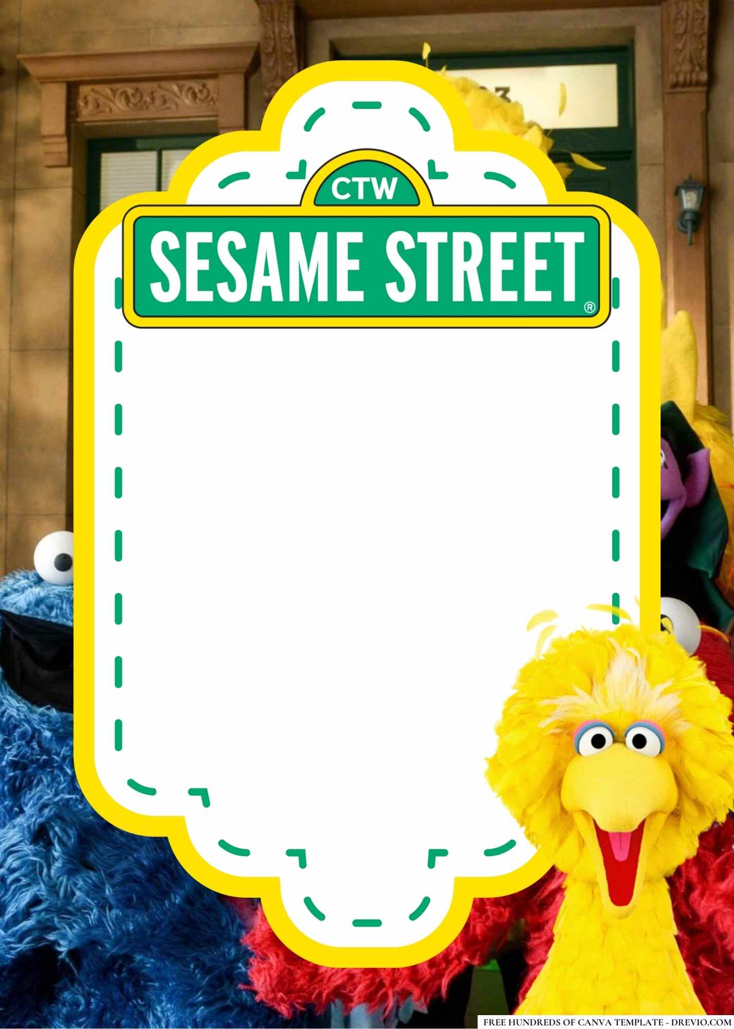 FREE-Sesame Street-Birthday-Canva-Templates (6) | Download Hundreds ...