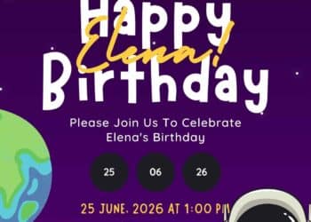 FREE Space Adventure Birthday Invitations