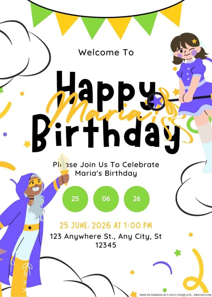 FREE Superhero Girls Birthday Invitations