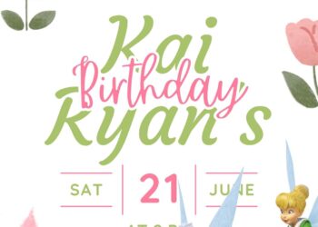 FREE Tinkerbell and Friends Invitations:
