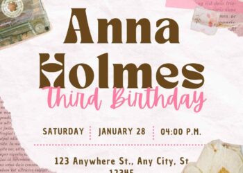 FREE Vintage Birthday Invitations