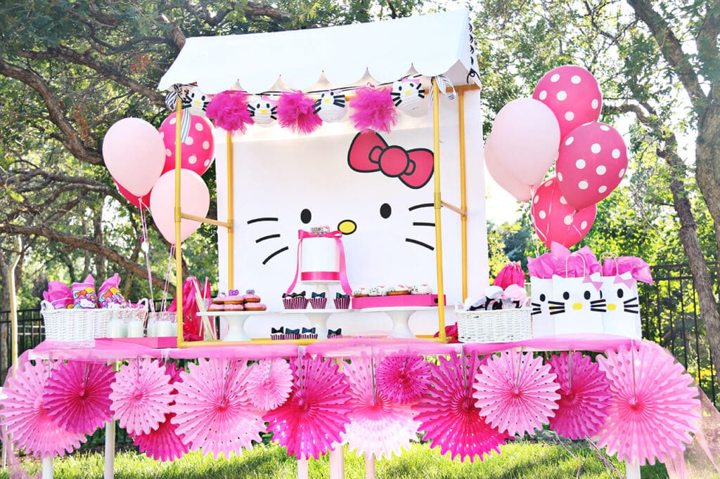 Hello Kitty Party Dessert Table