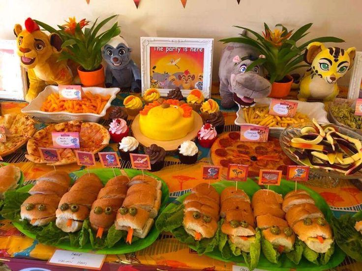 Lion King Birthday Foods