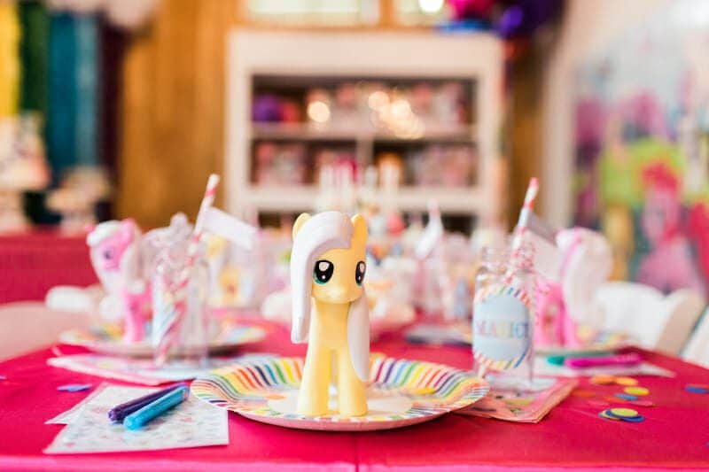 Little Pony Birthday Party Centerpieces