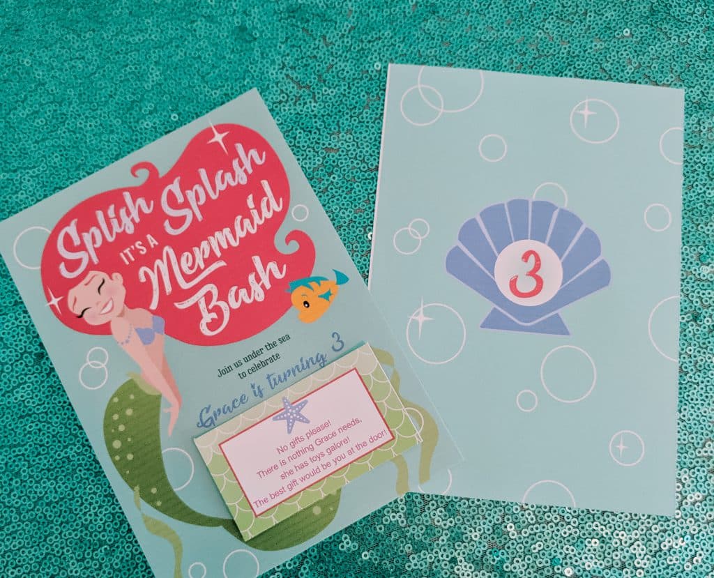 Mermaid Birthday Invitations