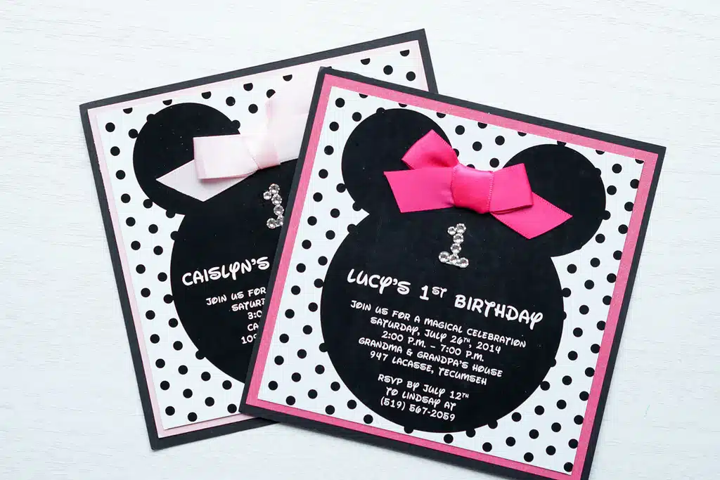 Minnie Mouse Birthday Invitations