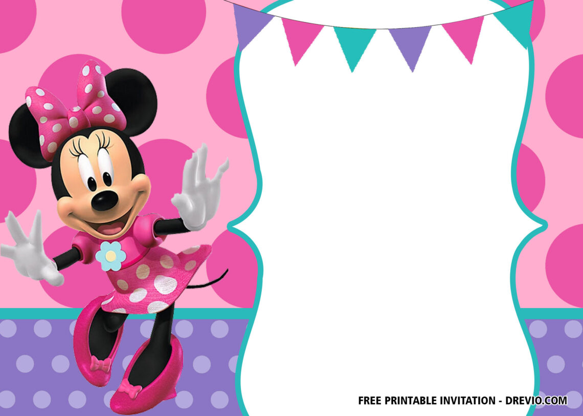 FREE Minnie Baby Shower Invitations