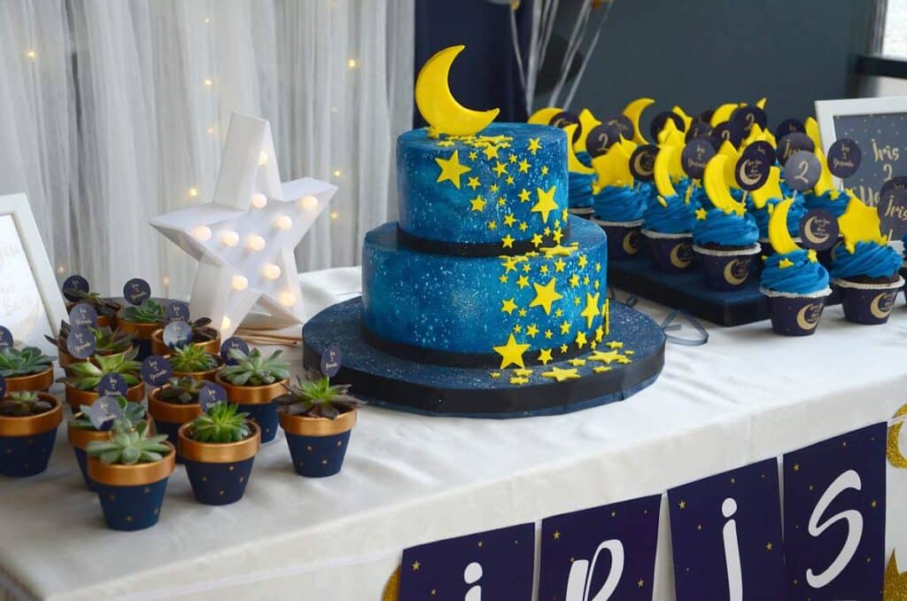 Moon and Stars Birthday Cakes