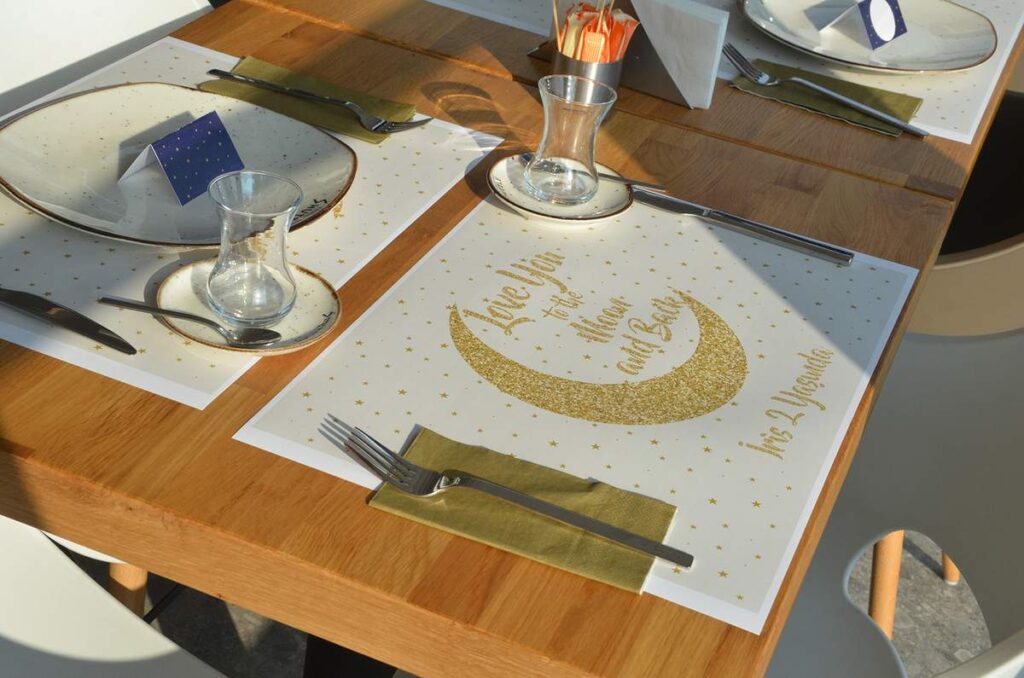 Moon and Stars Birthday Table Setting