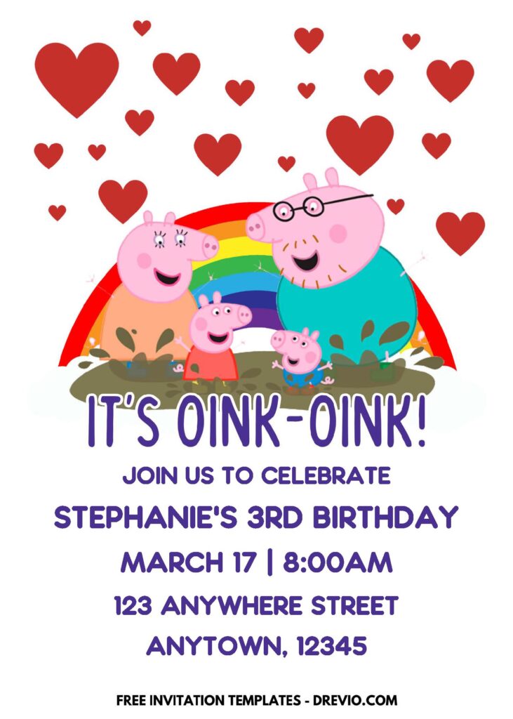 Creating A Lovely Peppa Pig Invitations: Fun Parties E
