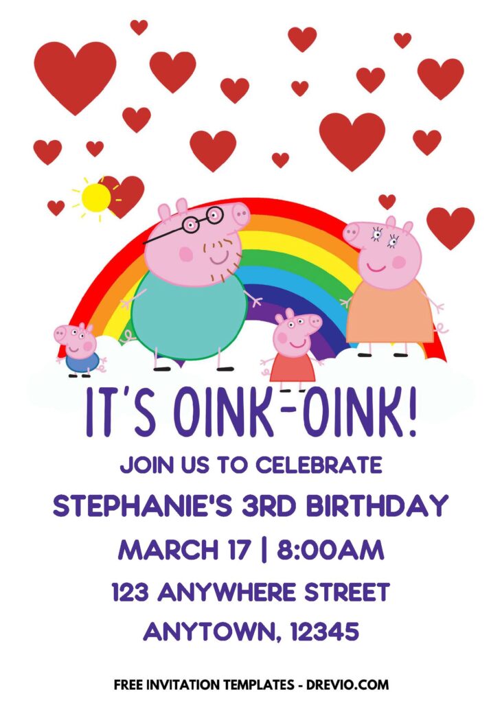 Creating A Lovely Peppa Pig Invitations: Fun Parties F
