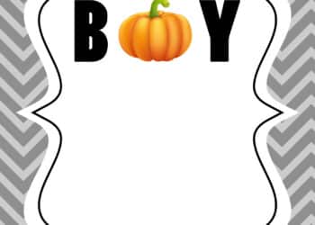 FREE Pumpkin Baby Shower Invitations