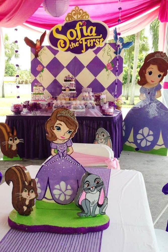 Sofia the First Dessert Table