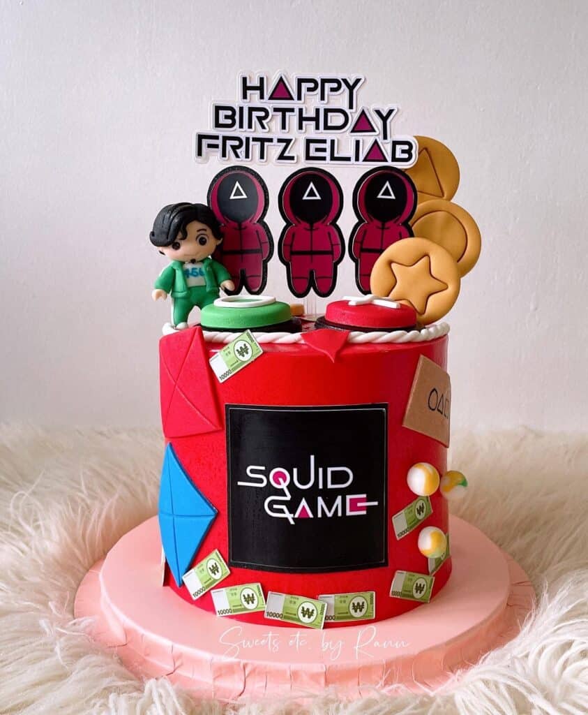 Squid Game Birthday Party Cakes