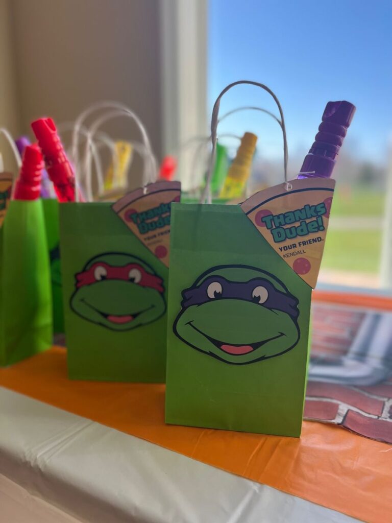 TMNT Birthday Favors