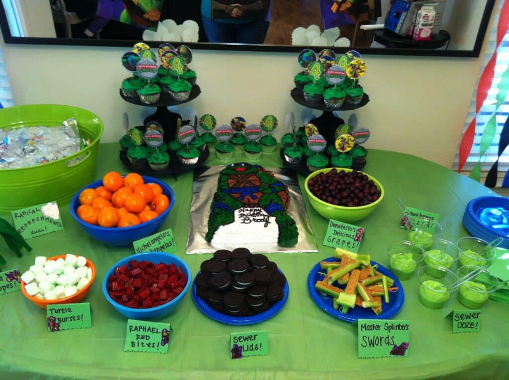 TMNT Birthday Foods Ideas