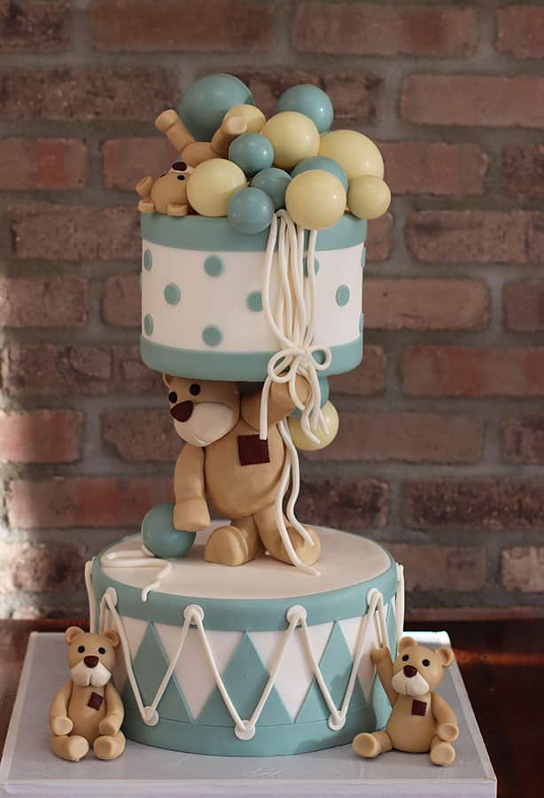 Teddy Bear Baby Shower Party Cakes