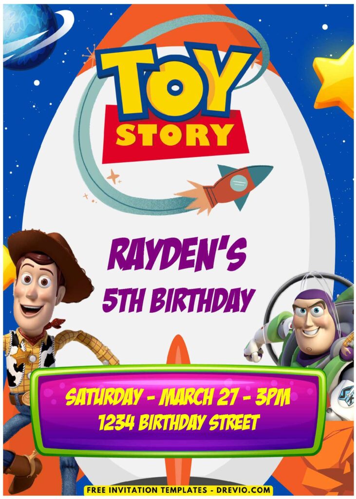 A Complete Toy Story Invitation Template For Fun-Filled Kids Parties D