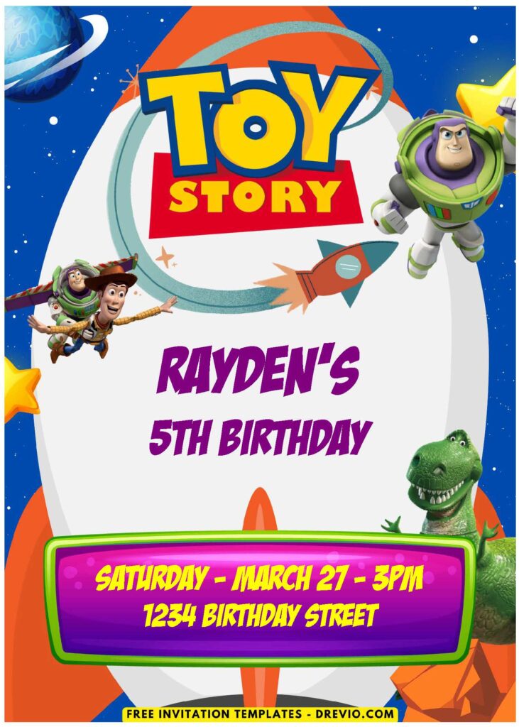 A Complete Toy Story Invitation Template For Fun-Filled Kids Parties F