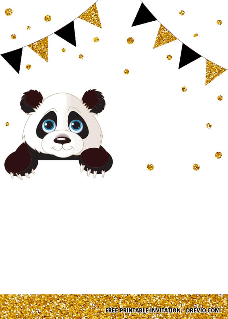 Free Panda Birthday Invitations