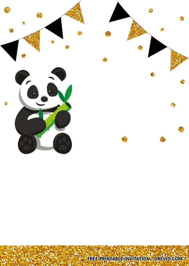 Free Panda Birthday Invitations
