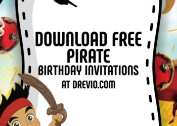 FREE Editable Pirate Birthday Invitation