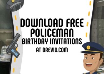 FREE Editable Policeman Birthday Invitation