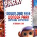 FREE Editable Wonder Park Birthday Invitations