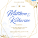 Blue White Jasmine Wedding Invitations