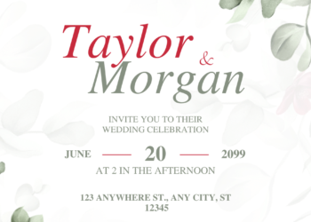 Greenery Leaf Eucalyptus Wedding Invitations