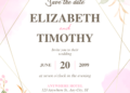 Watercolor Rose Flower Wedding Invitations