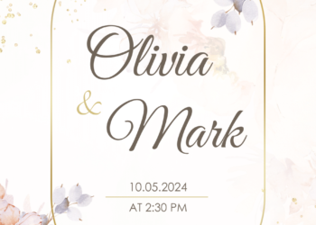 Watercolor Tender Bouquet Wedding Invitations