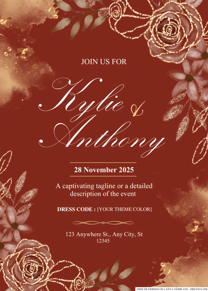 Pink Rose and Eucalyptus Greenery Wedding Invitations